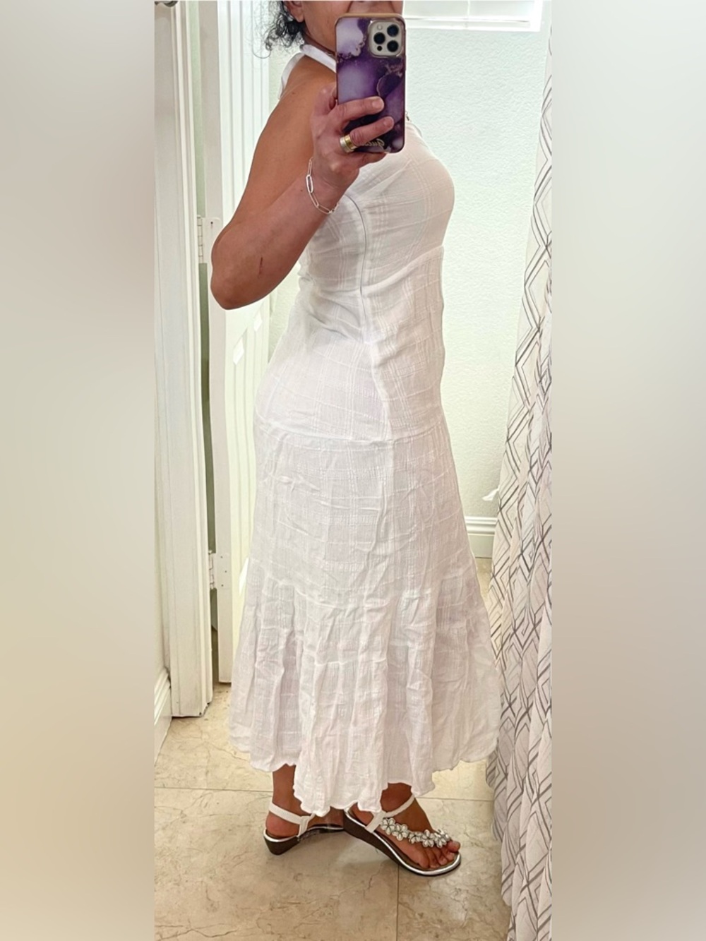 Sanctuary White Tiered Maxi Dress